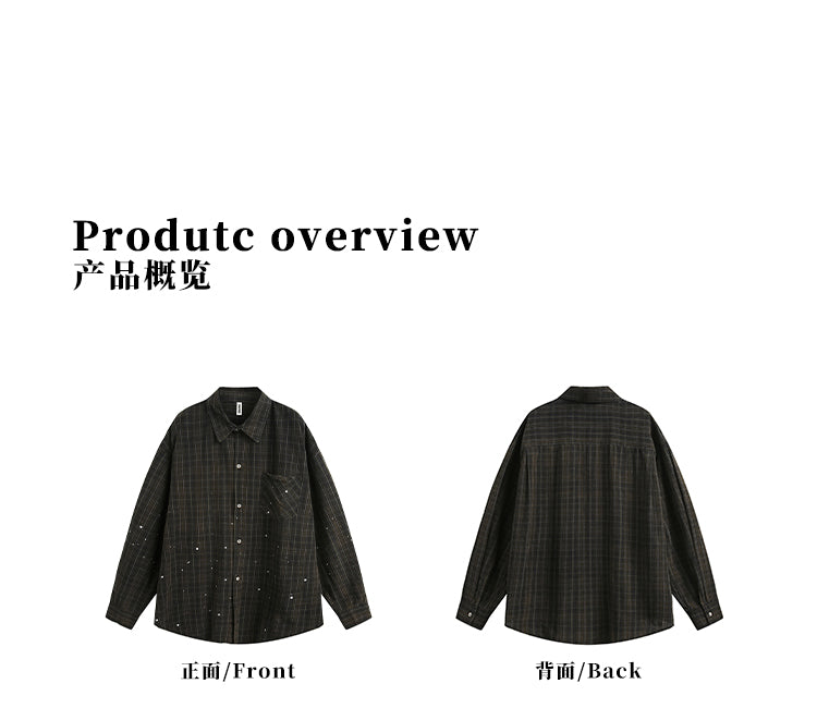 MADWITCH SPRING PLAID SHIRT #CS99