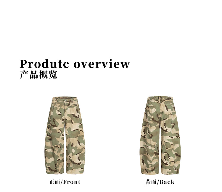 MADWITCH VINTAGE CAMO CARGO PANTS #CK6859