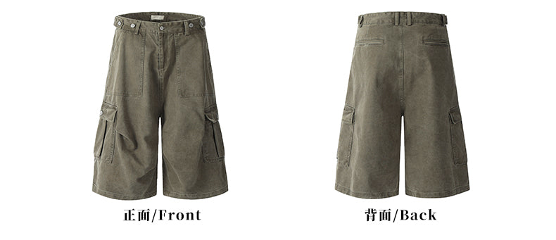 MADWITCH VINTAGE WORKWEAR SHORTS #CK238D