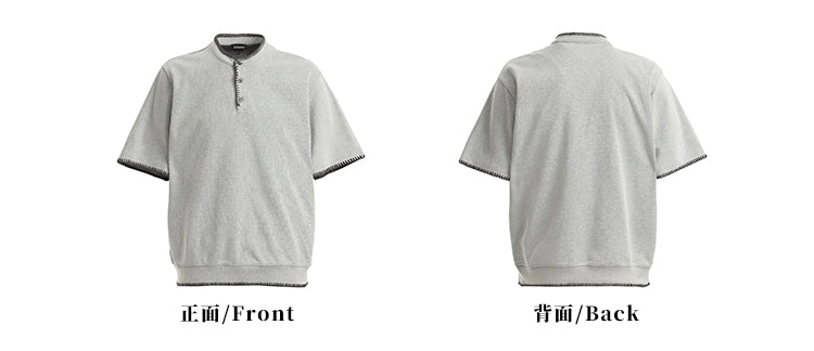 MADWITCH HENLEY NECK TEE #C1699X25