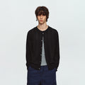 MADWITCH OPEN-KNIT JACQUARD RELAXED CARDIGAN SWEATER #MY527