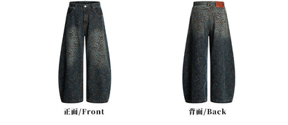 MADWITCH WASHED LEOPARD FLARE PANTS #BNK157