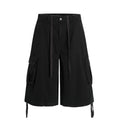 MADWITCH DRAWSTRING CARGO CROP PANTS #CK3510D