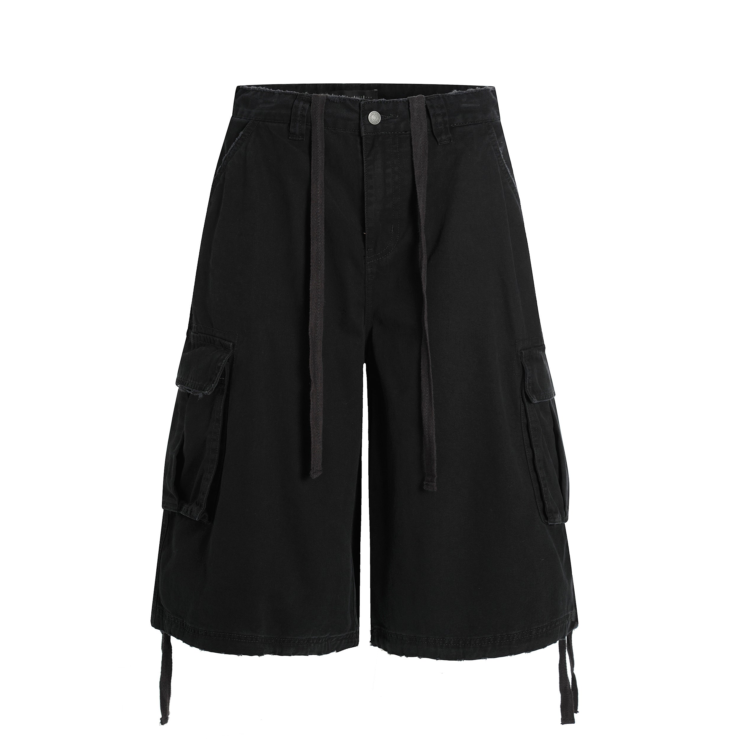 MADWITCH DRAWSTRING CARGO CROP PANTS #CK3510D