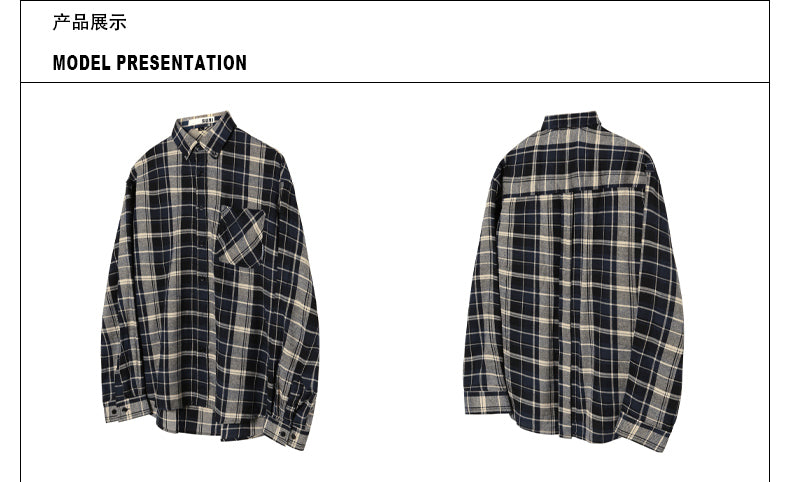 MADWITCH PLAID COUPLE SHIRTS #F830