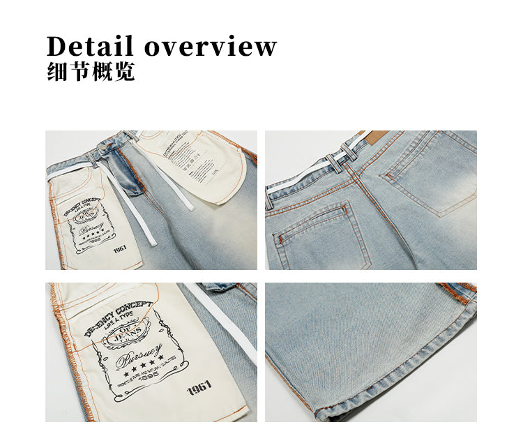 MADWITCH ORIGINAL WASHED DENIM PANTS #G6615