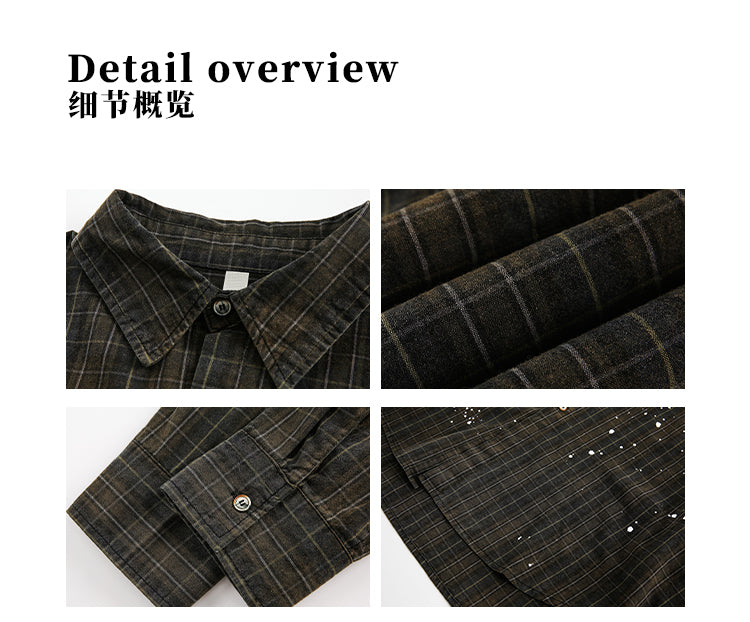 MADWITCH SPRING PLAID SHIRT #CS99