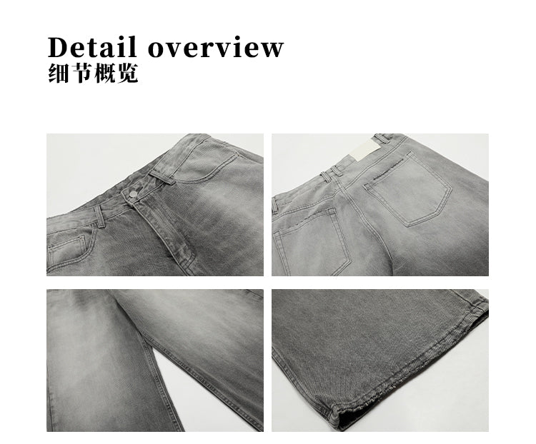 MADWITCH WASHED FLARED DENIM JEANS #CK5398