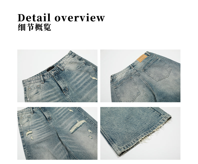 MADWITCH HIGH STREET VIBE DISTRESSED DENIM JEANS #K9559