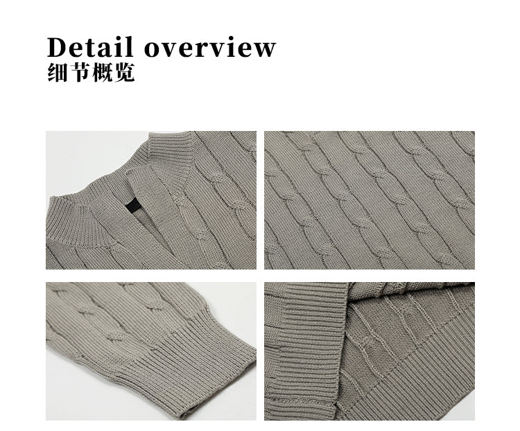 MADWITCH V-NECK RETRO SWEATER #MY009