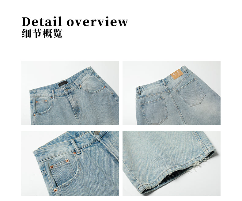 MADWITCH STRAIGHT LEG RIPPED JEANS #CK9579
