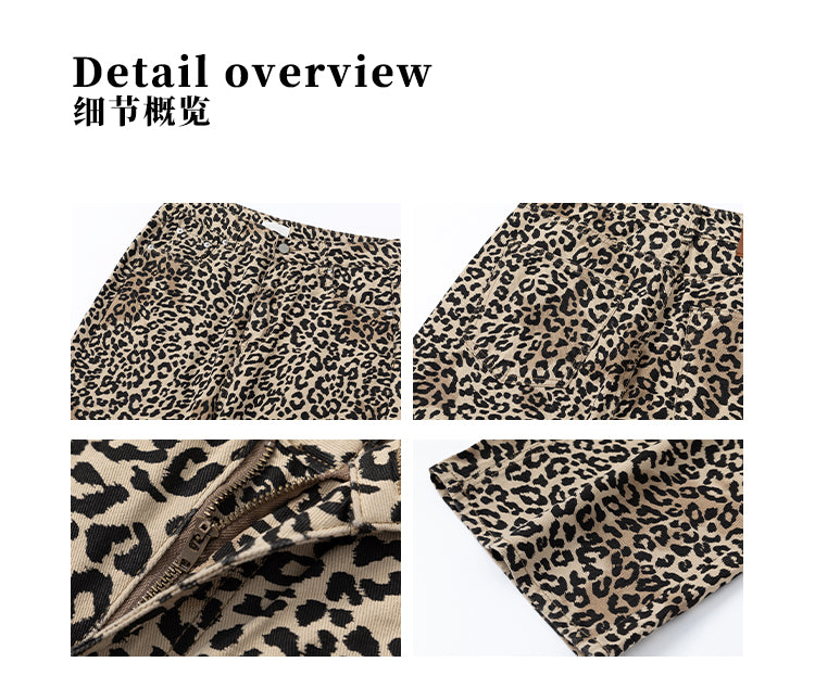 MADWITCH LEOPARD PRINT BOOTCUT CASUAL PANTS #WHOA097