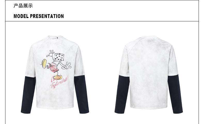 MADWITCH FUNNY PRINT LONG SLEEVE #27257