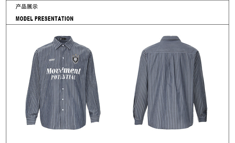 MADWITCH JACQUARD STRIPED SHIRT #L232Q24