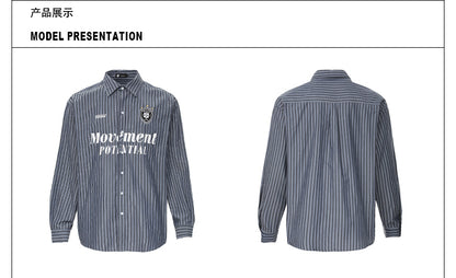 MADWITCH JACQUARD STRIPED SHIRT #L232Q24