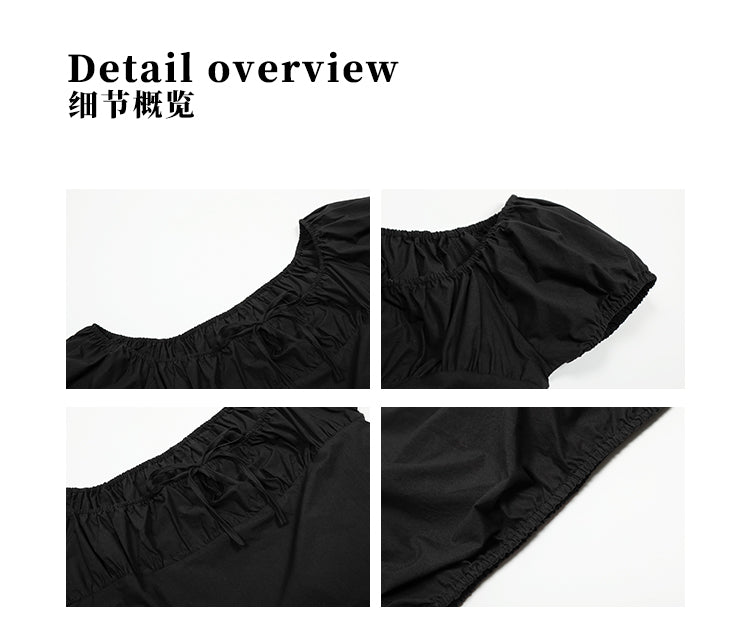 MADWITCH OFF-SHOULDER PUFF SLEEVE TEE #TC82N