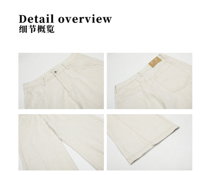 MADWITCH LINEN BLEND WHITE JEANS #CK9657