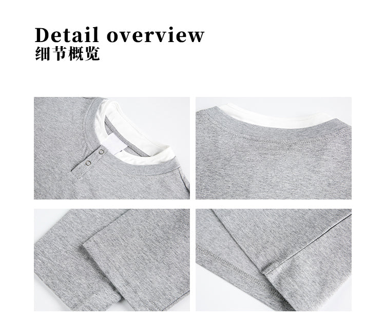 MADWITCH CLEAN FIT FAUX LAYERED SHIRT #RT30