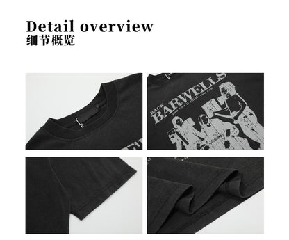 MADWITCH ROCK RETRO TEE #BW25701