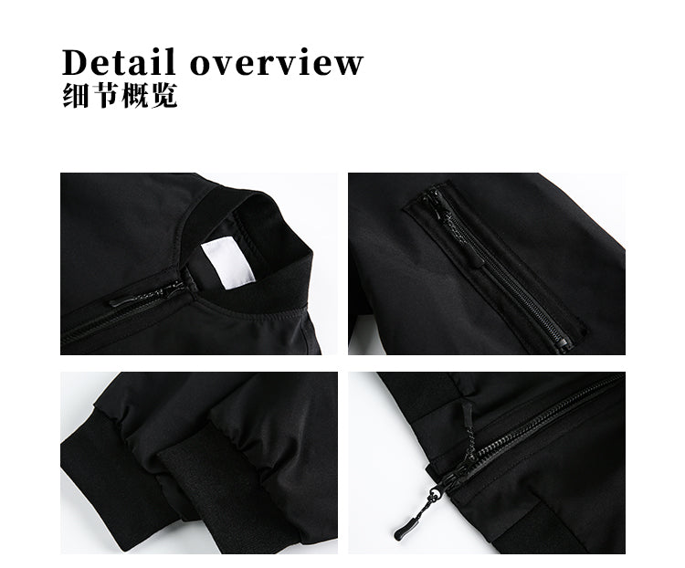 MADWITCH UNISEX CASUAL BOMBER JACKET #RW154