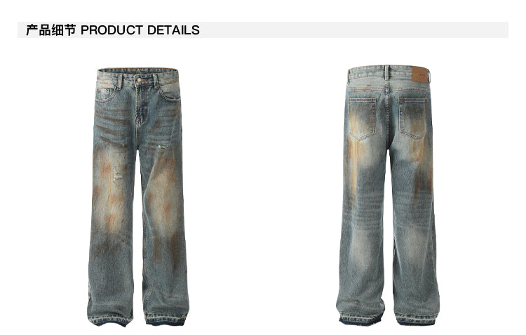 MADWITCH WASTELAND STRAIGHT-LEG JEANS #G6328