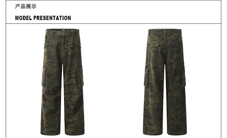 MADWITCH STRAIGHT-LEG CAMOUFLAGE PANTS #CK6502
