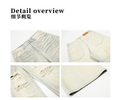 MADWITCH DROP-CROTCH GRAFFITI JEANS #G6831