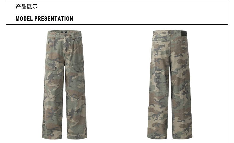 MADWITCH Street Style Camouflage Cargo Pants #CK6518