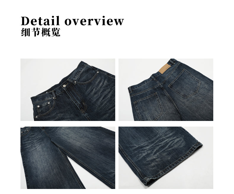 MADWITCH WASHED VINTAGE DENIM JEANS #FX059