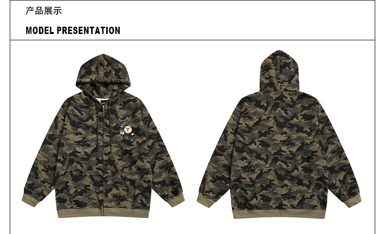 MADWITCH CAMOUFLAGE HOODIE #2250