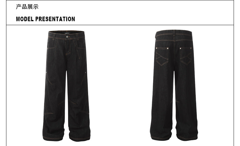 MADWITCH UNISEX VINTAGE JEANS #BKJ24131