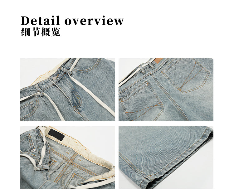 MADWITCH AMERICAN WASHED BAGGY DENIM PANTS #G6623