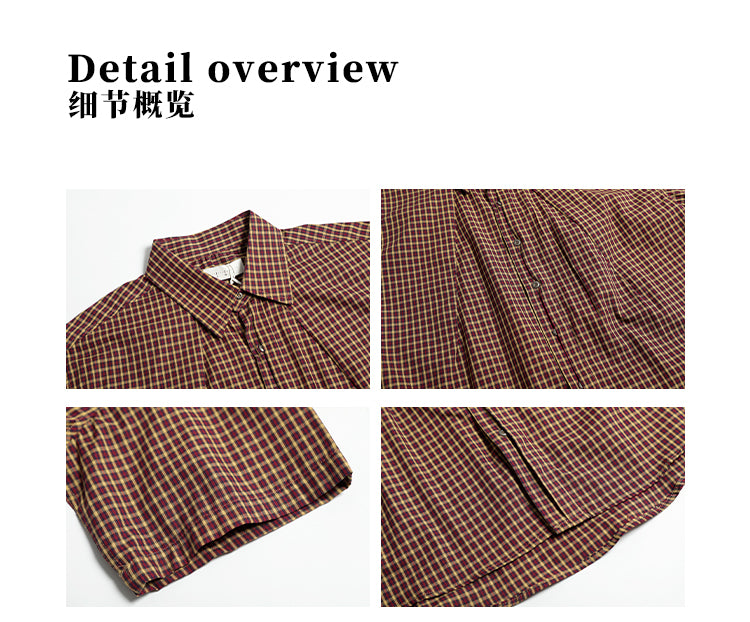 MADWITCH VINTAGE CHECKERED SHIRT #CW1201