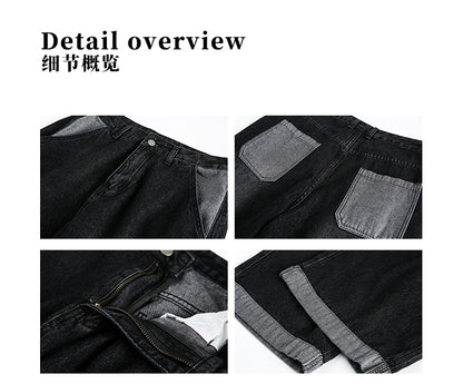 MADWITCH VINTAGE WASH STRAIGHT LEG JEANS #RK157