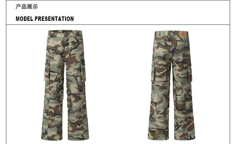 MADWITCH CAMOUFLAGE CASUAL CARGO PANTS #CK3320