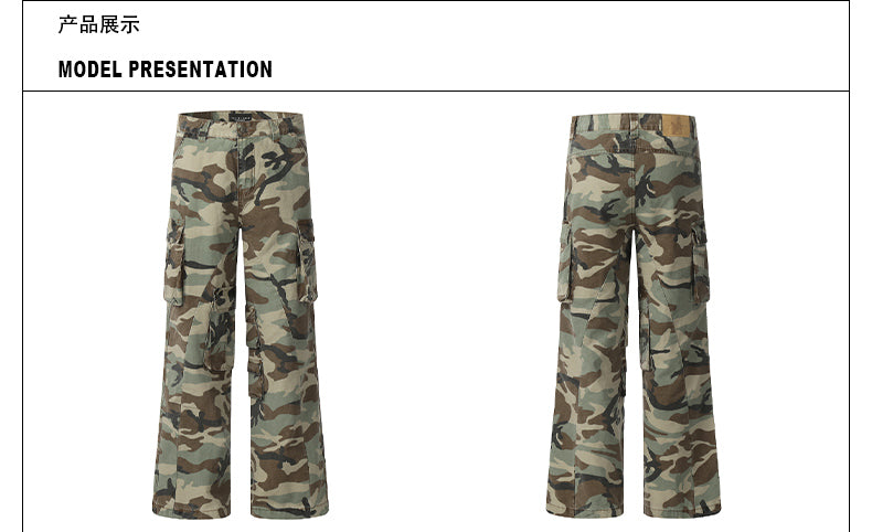 MADWITCH CAMOUFLAGE CASUAL CARGO PANTS #CK3320