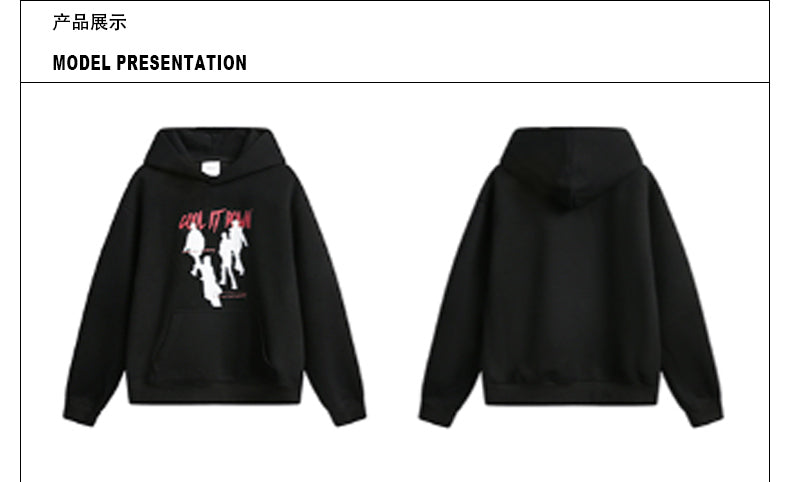 MADWITCH FITTED HOODED SWEATERSHIRT #RH33