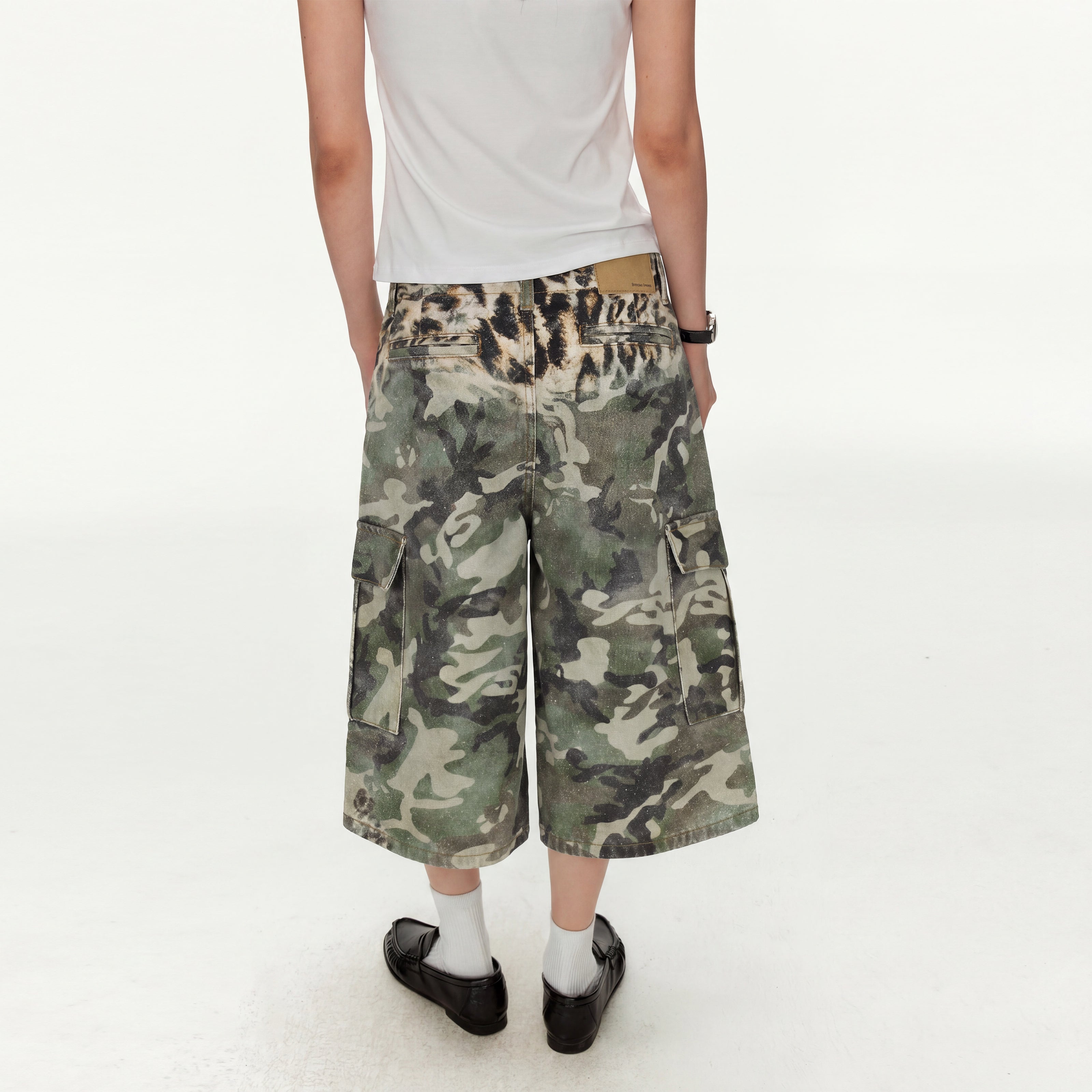 MADWITCH CAMO LEOPARD GRADIENT CARGO PANTS #G60050