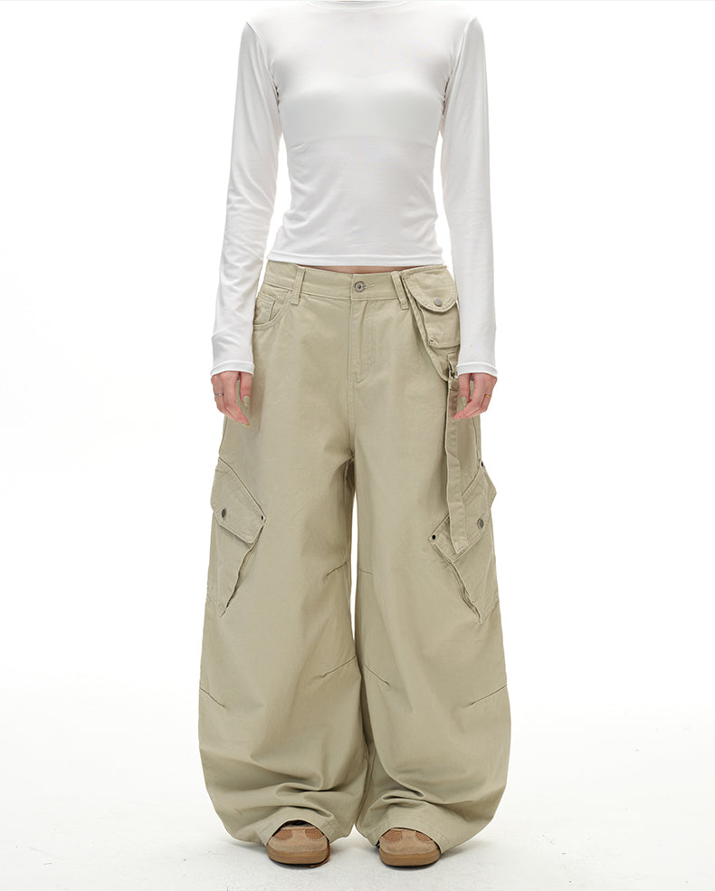 MADWITCH UTILITY SLUNG TROUSERS #H5787