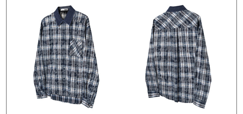 MADWITCH CASUAL PLAID SHIRT #NR4670