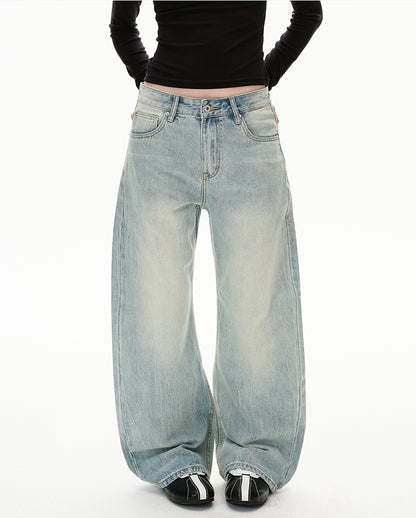 MADWITCH WASHED SLUNG JEANS #GPC9698
