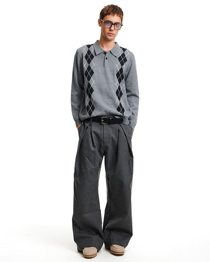 MADWITCH POLO DIAMOND KNIT #MFY236