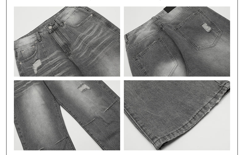 MADWITCH DISTRESSED DECONSTRUCTED JEANS #D1639