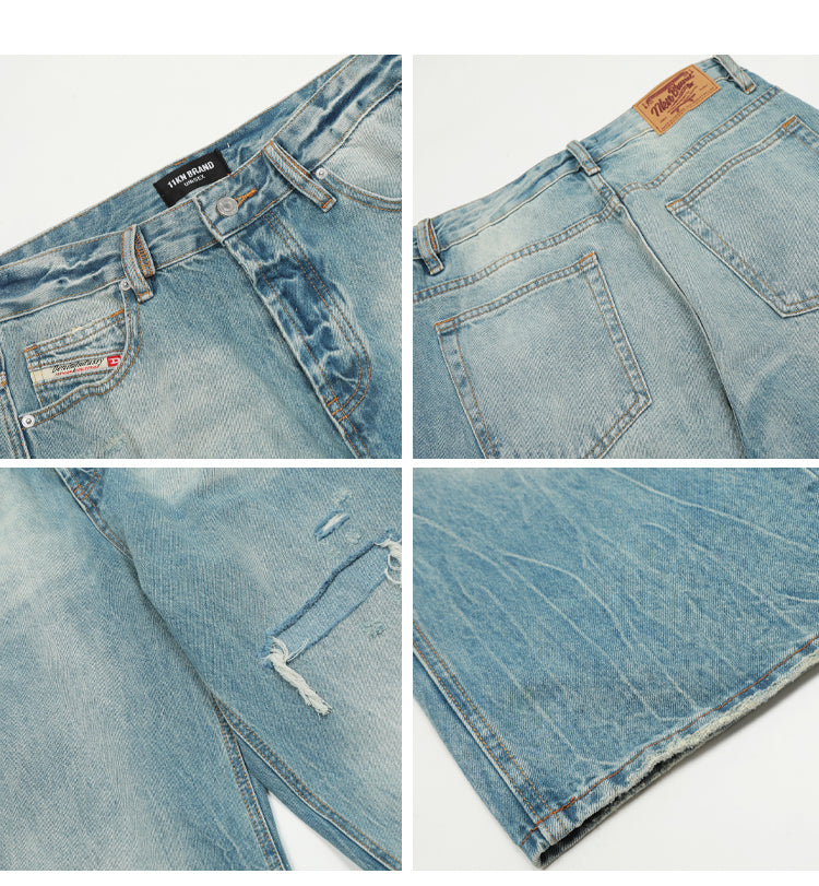 MADWITCH DISTRESSED CLASSIC JEANS #K5229