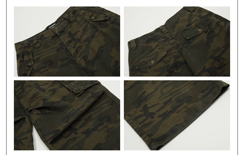 MADWITCH STRAIGHT-LEG CAMOUFLAGE PANTS #CK6502