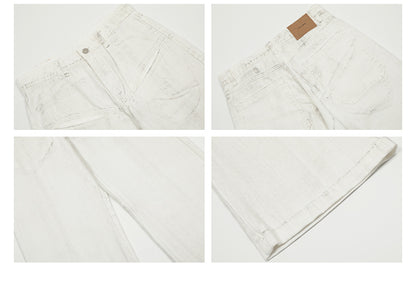 MADWITCH WHITE SLIM FIT JEANS #G6365