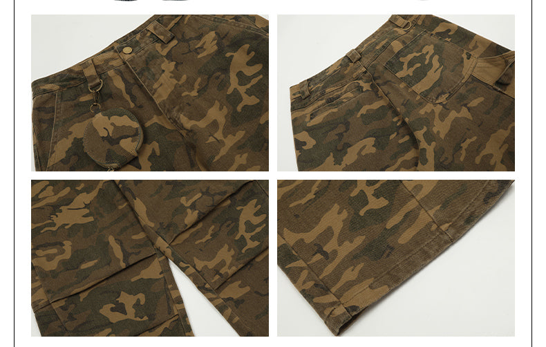 MADWITCH CAMOUFLAGE STRAIGHT LEG WORK PANTS #DCC808