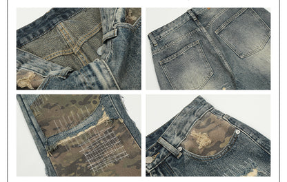 MADWITCH PATCHWORK EMBROIDERY DENIM #G6457