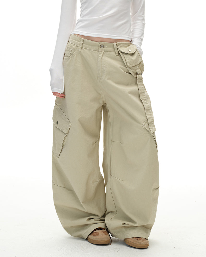 MADWITCH UTILITY SLUNG TROUSERS #H5787
