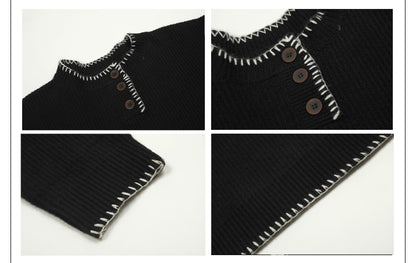 MADWITCH KNITTED CREW NECK SWEATER #MFY206